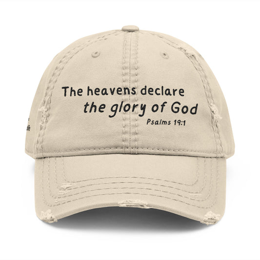 Glory of God Tan Distressed Hat