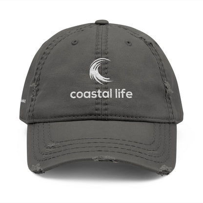 Coastal Life With Verse Distressed Hat
