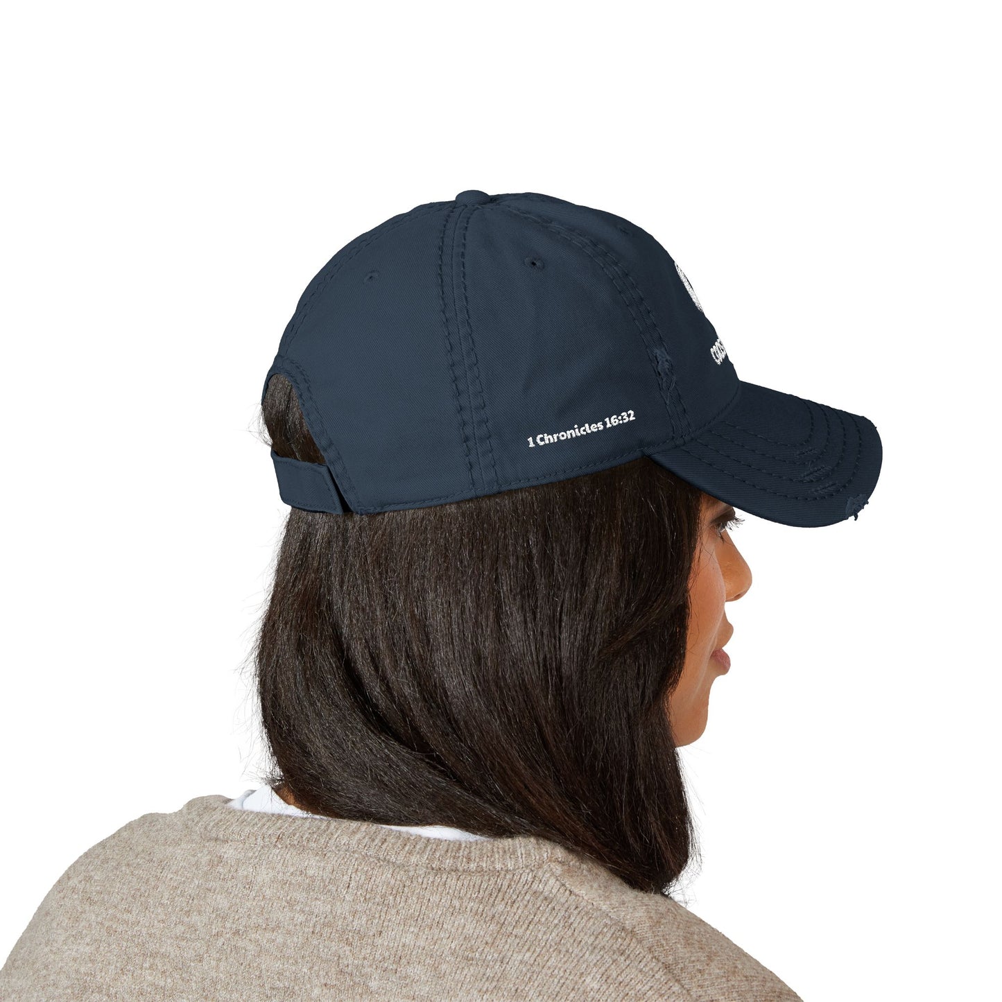 Coastal Life With Verse Distressed Hat