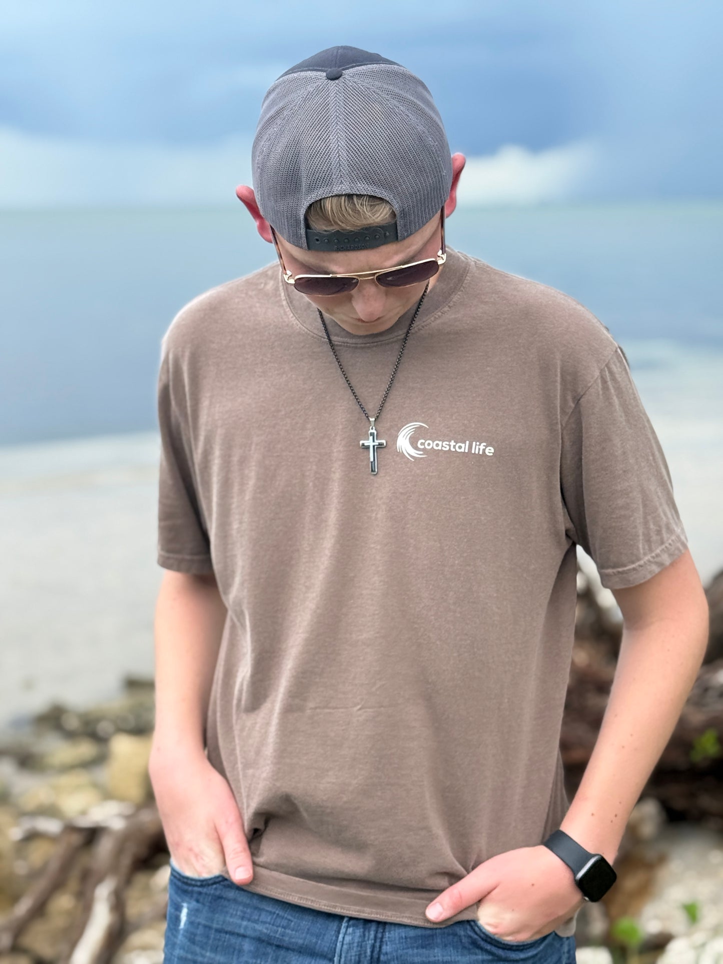 Where You Lead Tee Espresso (Coastal Cowboy)
